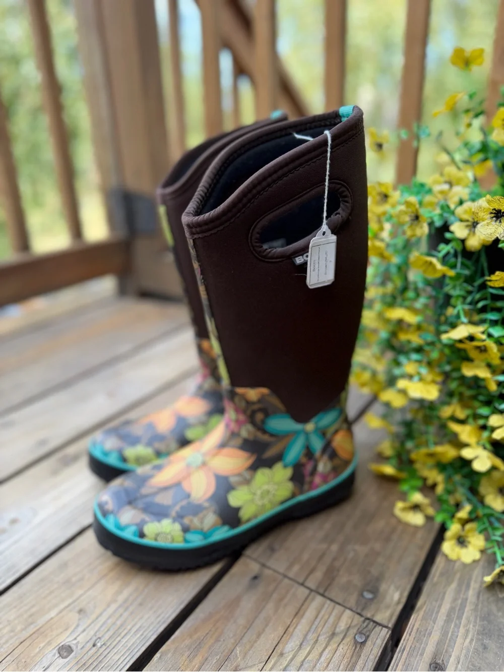 BOGS Floral Waterproof Garden Boots ⭐️NWT Outdoors Rain Gardening